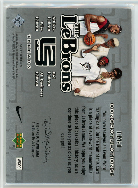 2006-07 UD Reserve #LM1 LeBron James The LeBrons Memorabilia