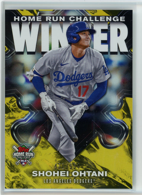 2024 Topps ##HRCW-1 Shohei Ohtani Home Run Challenge Winner /554