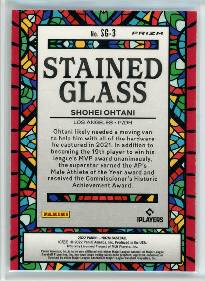 2022 Panini Prizm #SG-3 Shohei Ohtani Stained Glass