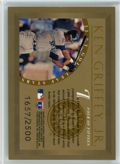 1996 Leaf #4 Ken Griffey Jr. 22 Karat Gold /5000