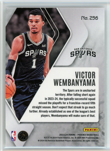 2023-24 Panini Pheonix #256 Victor Wembanyama Red Cracked Ice