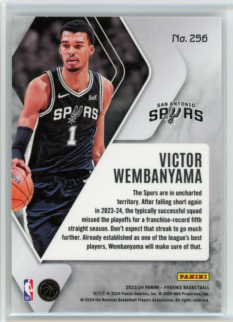 2023-24 Panini Pheonix #256 Victor Wembanyama Red Cracked Ice