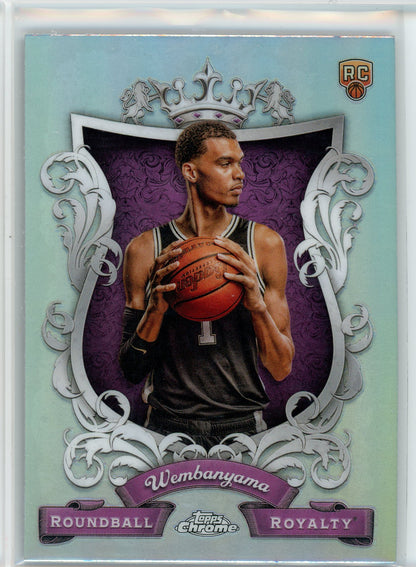 2023-24 Topps Chrome #RR-26 Victor Wembanyama Roundball Royalty