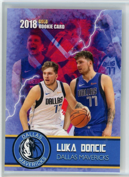 2018 Rookie Gems ##77 Luka Doncic Gold
