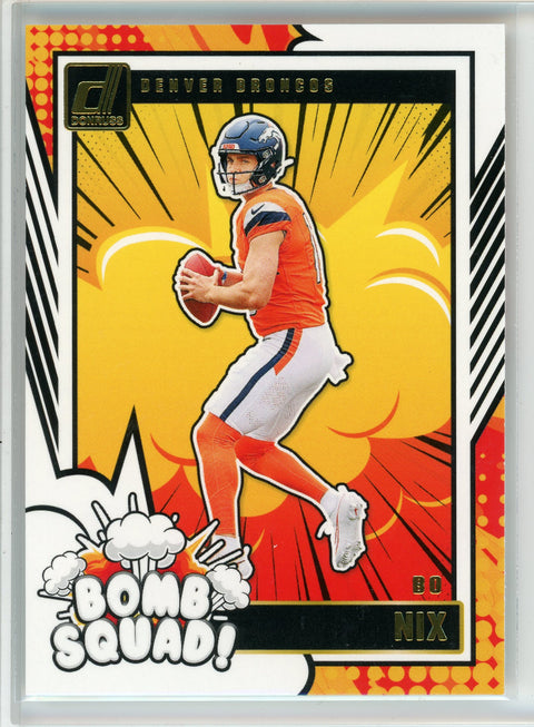 2024 Donruss #27 Bo Nix Bomb Squad