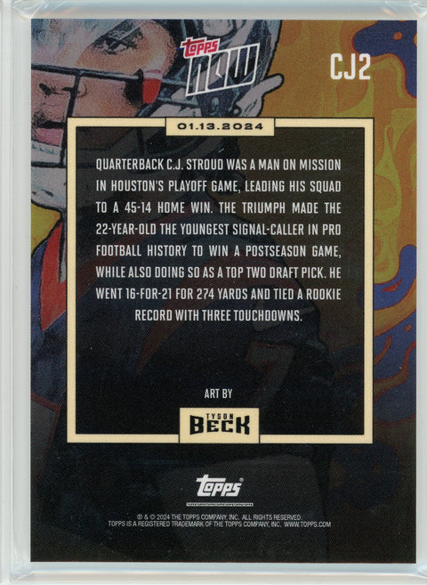 2024 Topps Now #CJ2 CJ Stroud
