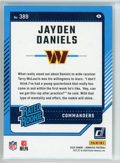 2024 Donruss #389 Jayden Daniels