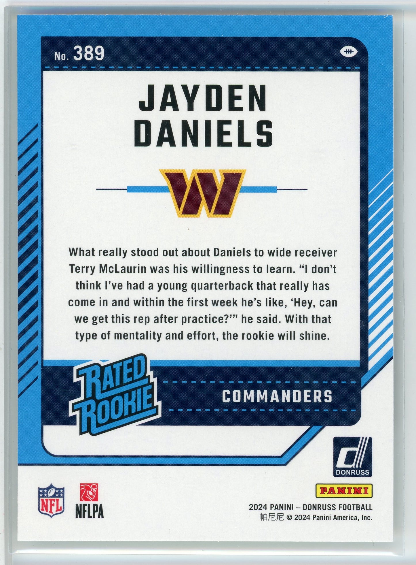 2024 Donruss #389 Jayden Daniels