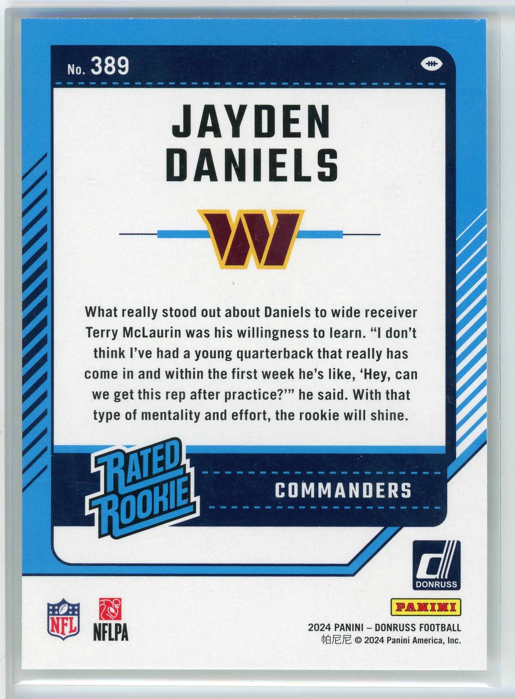 2024 Donruss #389 Jayden Daniels