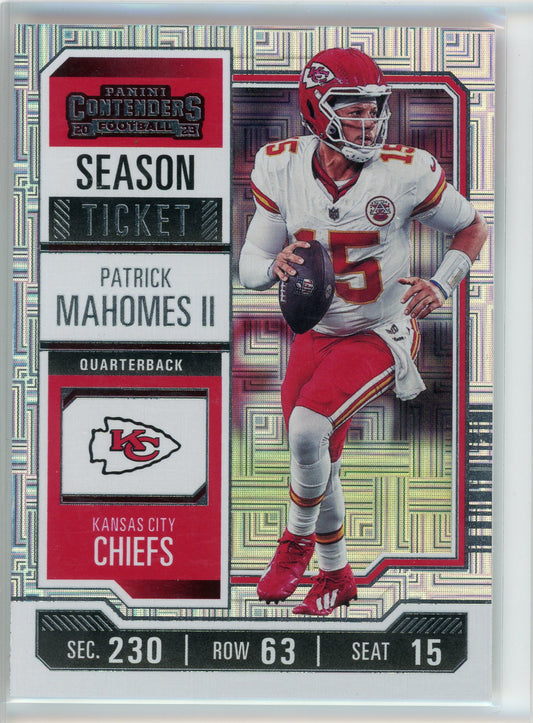 2023 Panini Contenders #51 Patrick Mahomes II Season Ticket Retail