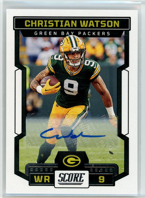 2023 Score #93 Christian Watson Signatures