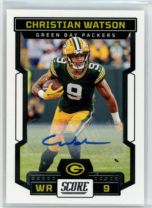 2023 Score #93 Christian Watson Signatures