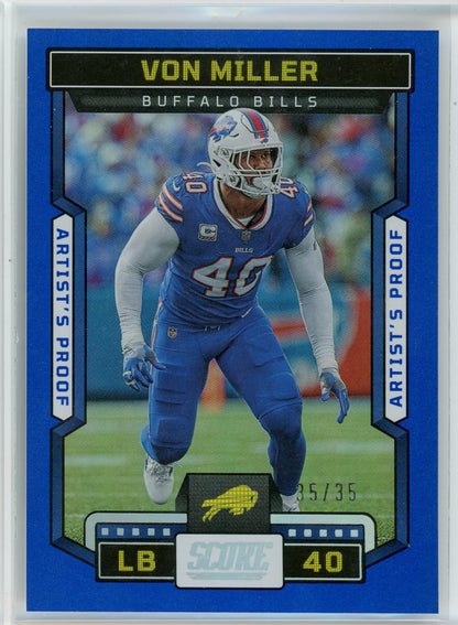 2003 Leaf Certified Materials #268 Von Miller Blue /35