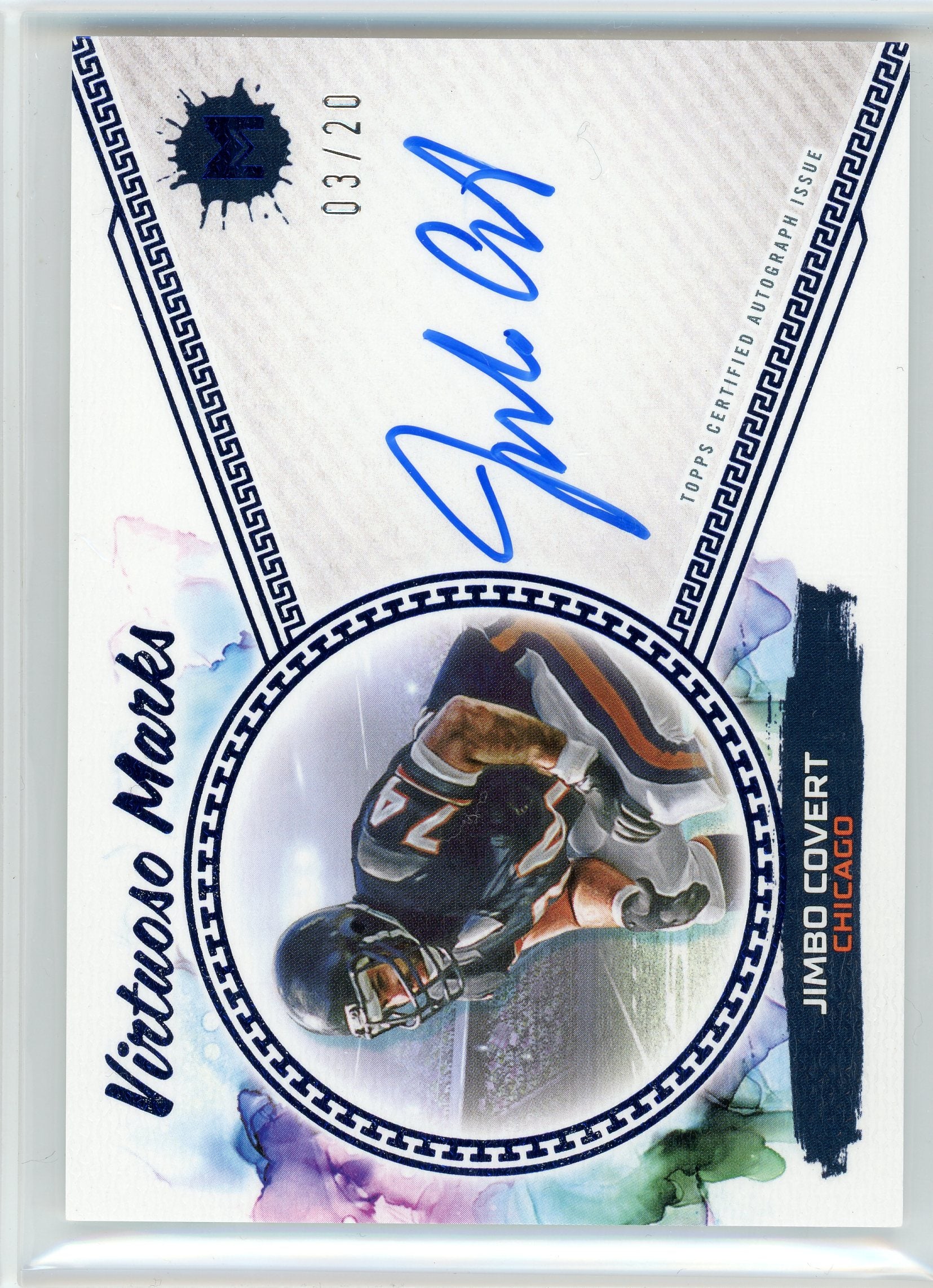 2024 Topps Motif ##VM-JC Jimbo Covert Virtuoso Marks Auto /20