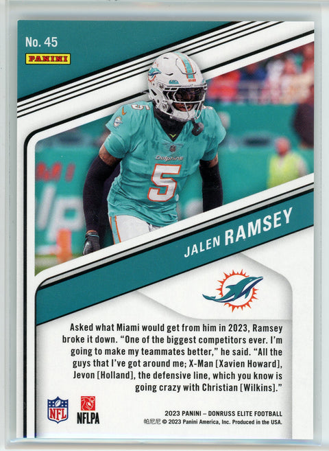 2023 Donruss Elite #45 Jalen Ramsey Status Green /5