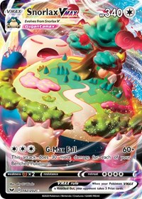 pokemon SWSH01: Sword & Shield Base Set Snorlax VMAX