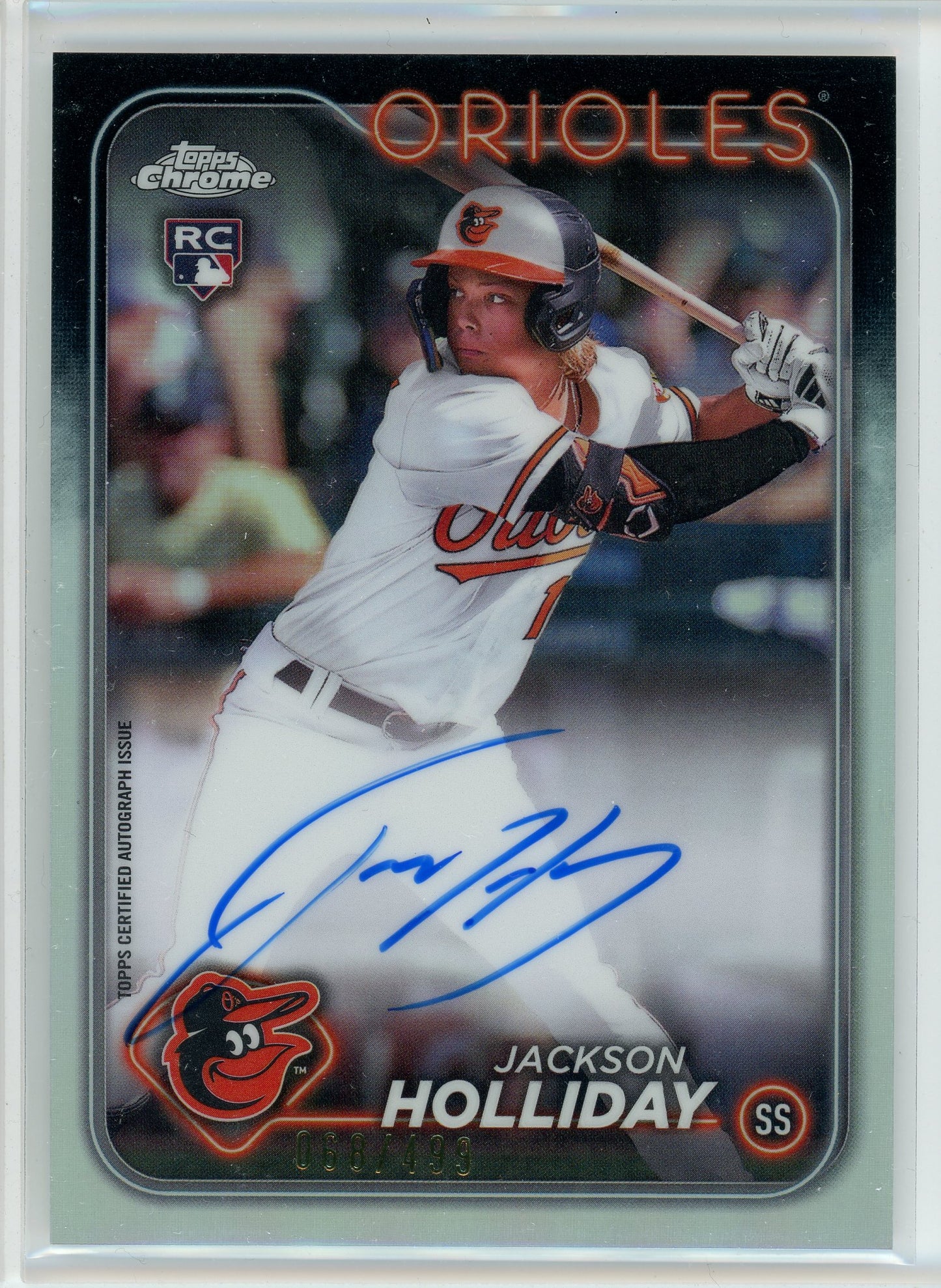 2024 Topps Chrome #RA-JH Jackson Holliday Rookie Autographs /499