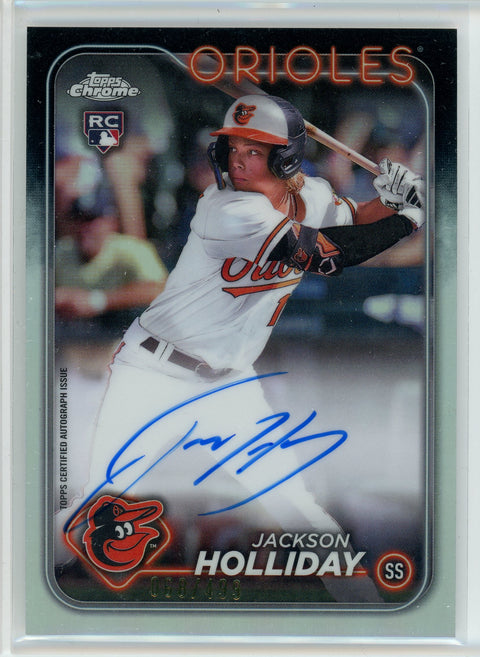 2024 Topps Chrome #RA-JH Jackson Holliday Rookie Autographs /499