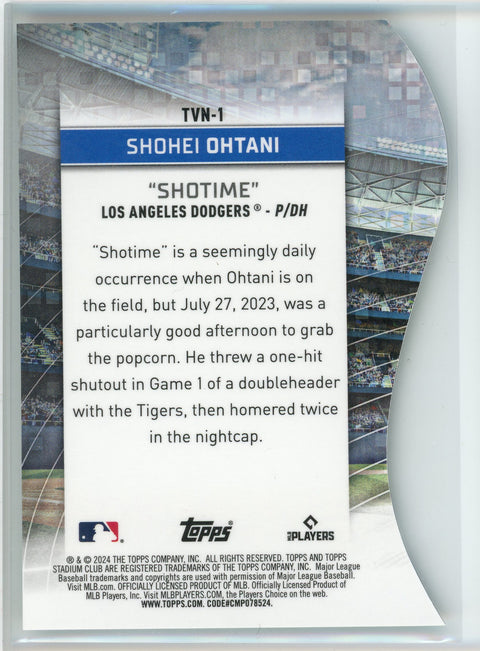 2024 Stadium Club #TVN-1 Shohei Ohtani Triumvirates Nicknames