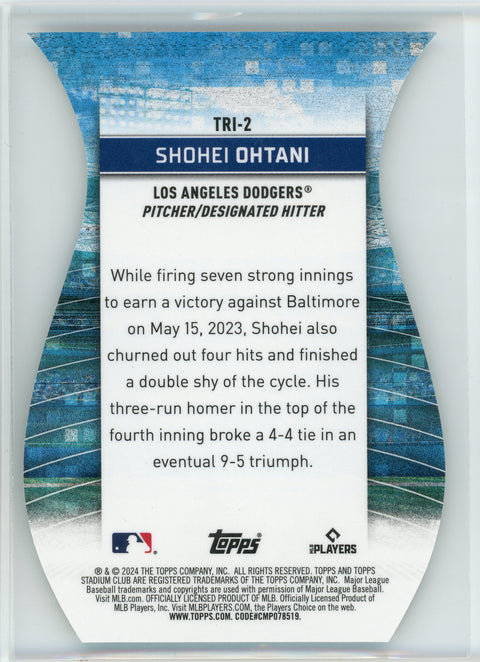 2024 Stadium Club #TRI-2 Shohei Ohtani Triumvirates