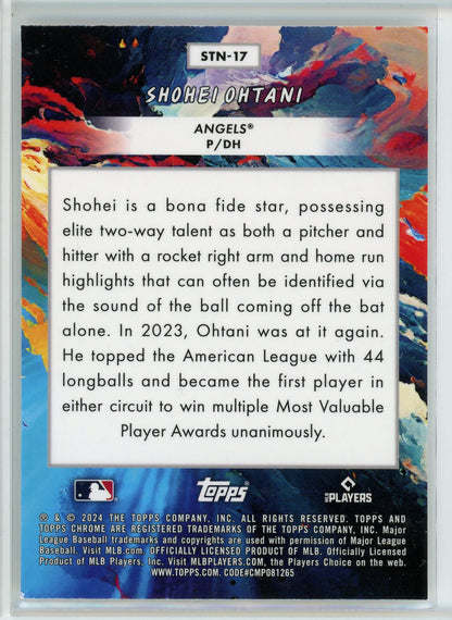 2024 Topps Chrome Cosmic #STN-17 Shohei Ohtani Stars in the Night