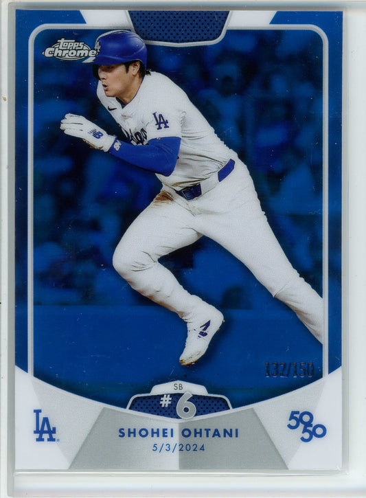2024 Topps 50/50 SB #6 #13 Shohei Ohtani /150