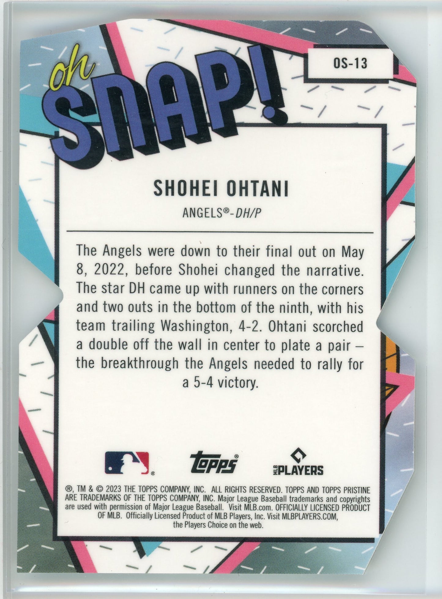 2023 Topps Pristine #OS-13 Shohei Ohtani Oh, Snap!