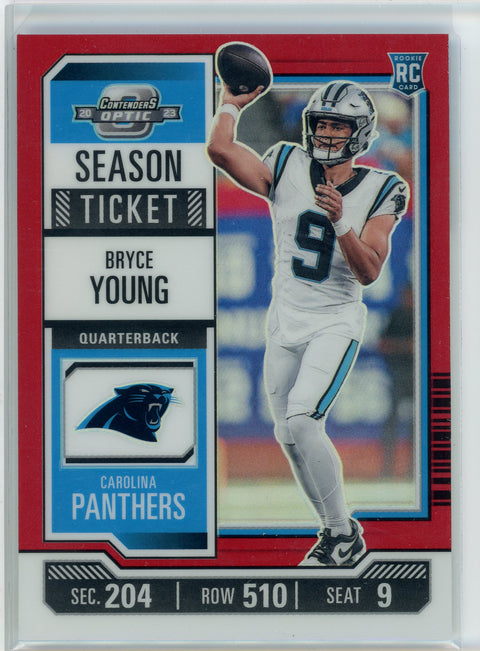 2023 Panini Contenders #7 Bryce Young Season Ticket Red /175