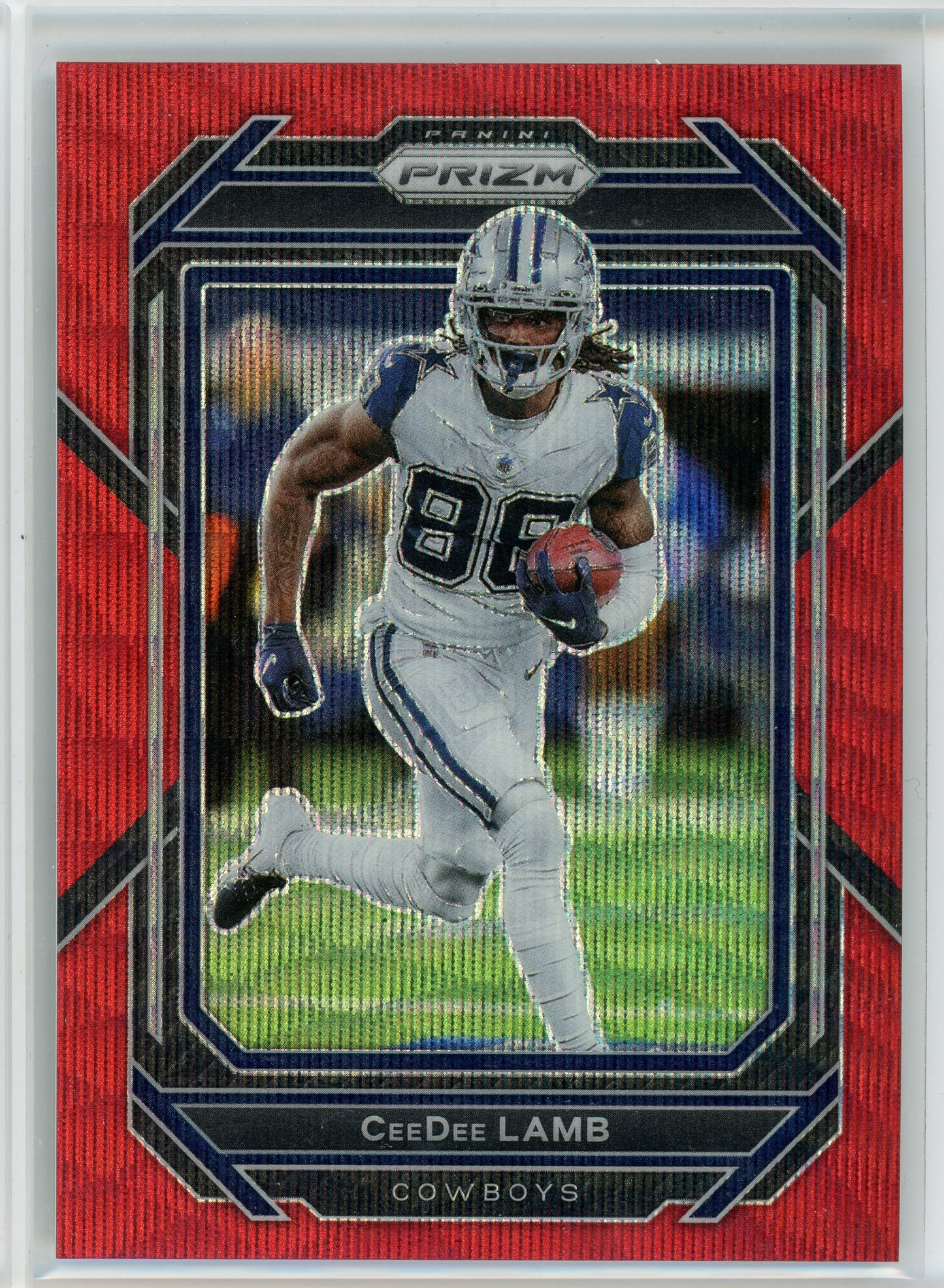 2022 Panini Prizm #79 CeeDee Lamb Red Wave Prizm /149