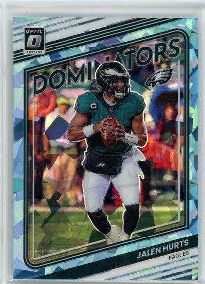 2022 Donruss Optic #B-5 Jalen Hurts Dominators Cracked Ice /15