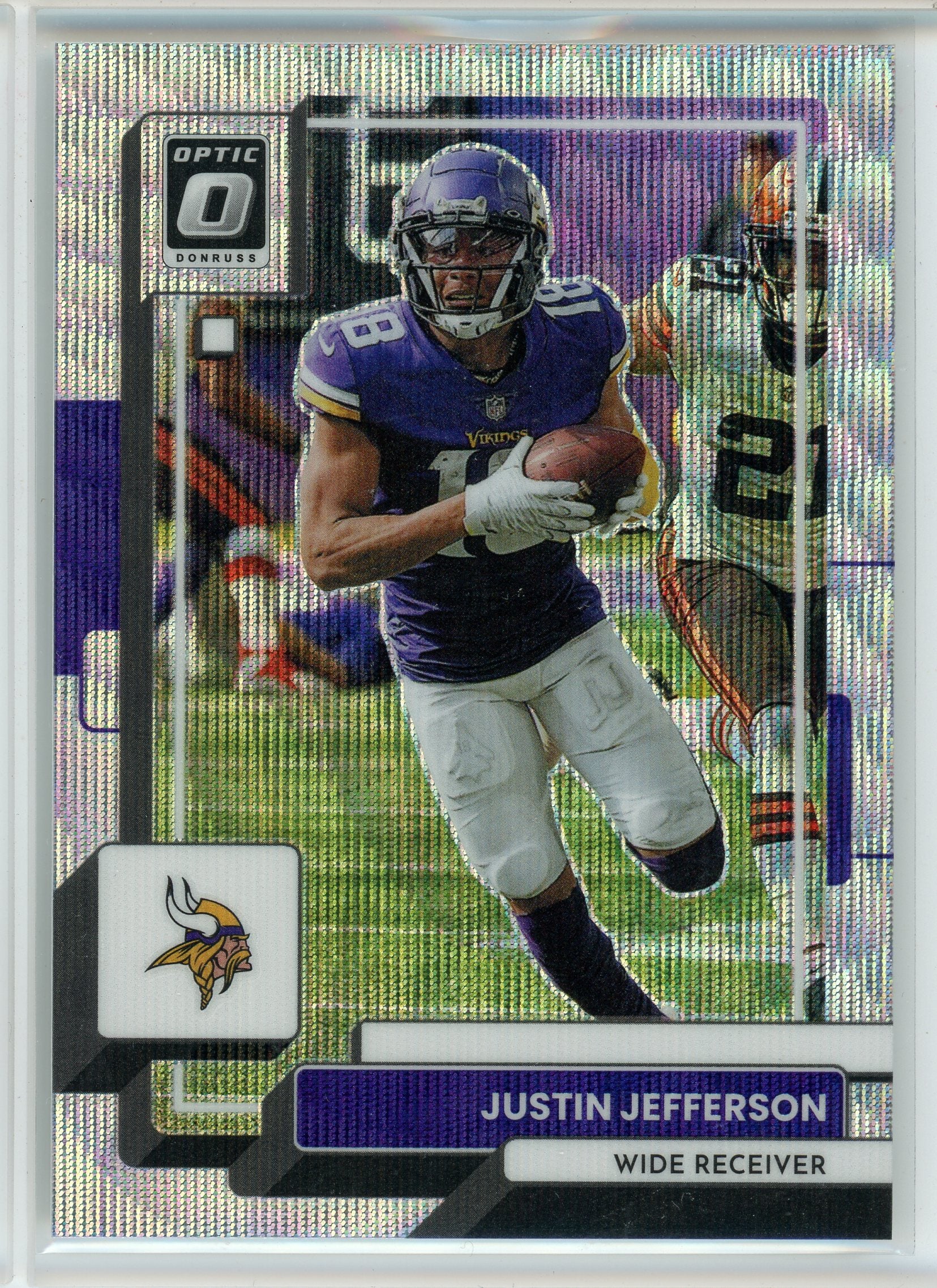 2022 Donruss Optic #129 Justin Jefferson Wave Prizm