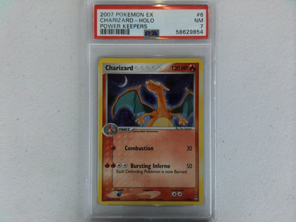 2007 Pokemon Ex Power Keepers #6 Charizard-Holo Power Keepers PSA 7