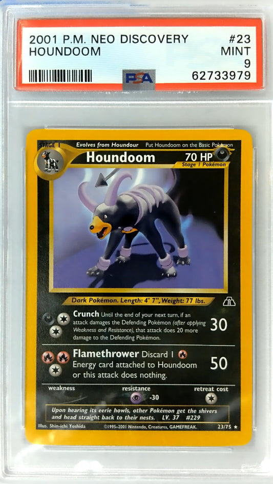 2001 Pokemon Neo Discovery #23 Houndoom PSA 9