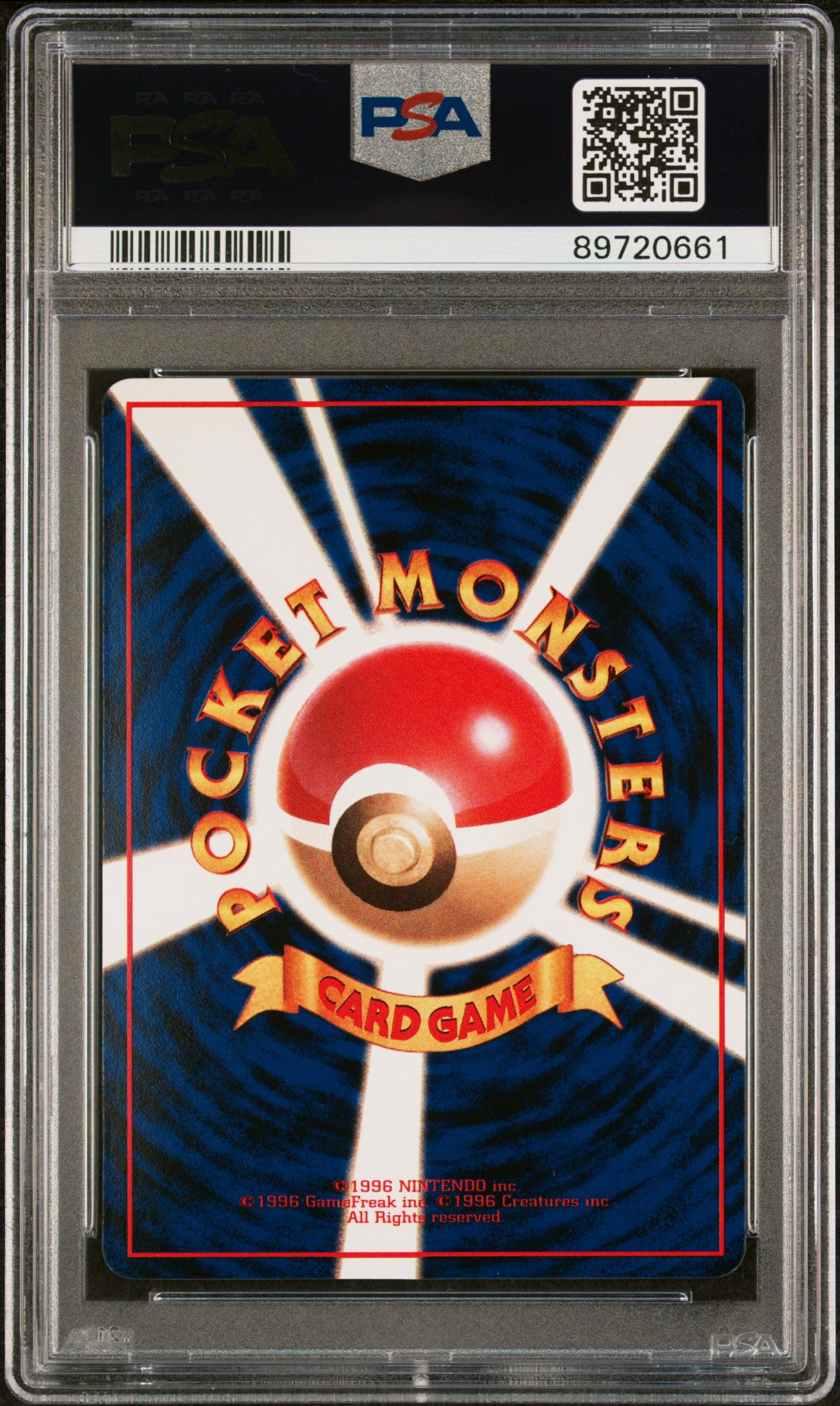 1998 Pokemon Japanese Vending #77 Ponyta Series Iii PSA 10