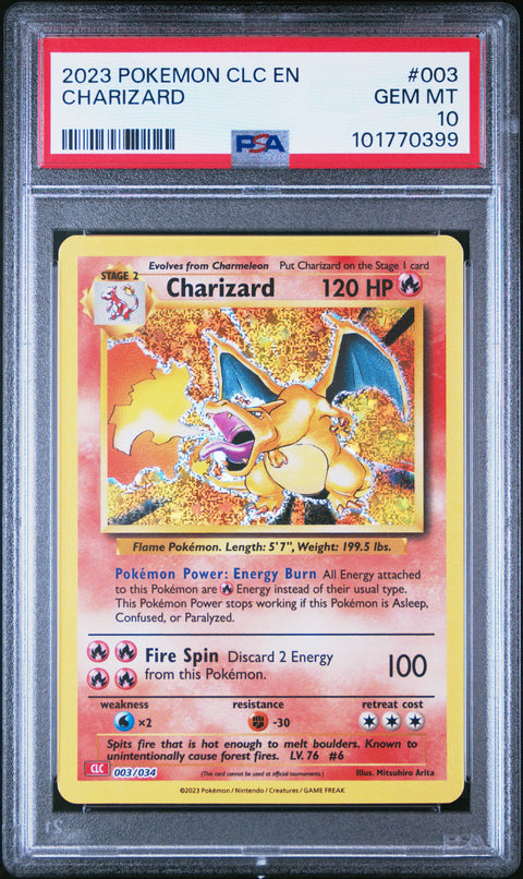 2023 Pokemon Clc- Charizard & Ho-Oh Ex Deck #003 Charizard PSA 10