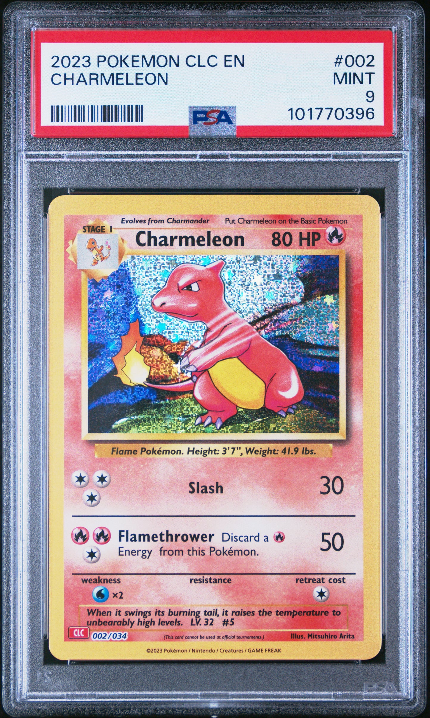 2023 Pokemon Clc- Charizard & Ho-Oh Ex Deck #002 Charmeleon PSA 9