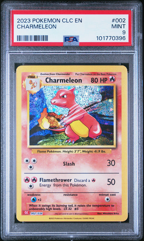 2023 Pokemon Clc- Charizard & Ho-Oh Ex Deck #002 Charmeleon PSA 9