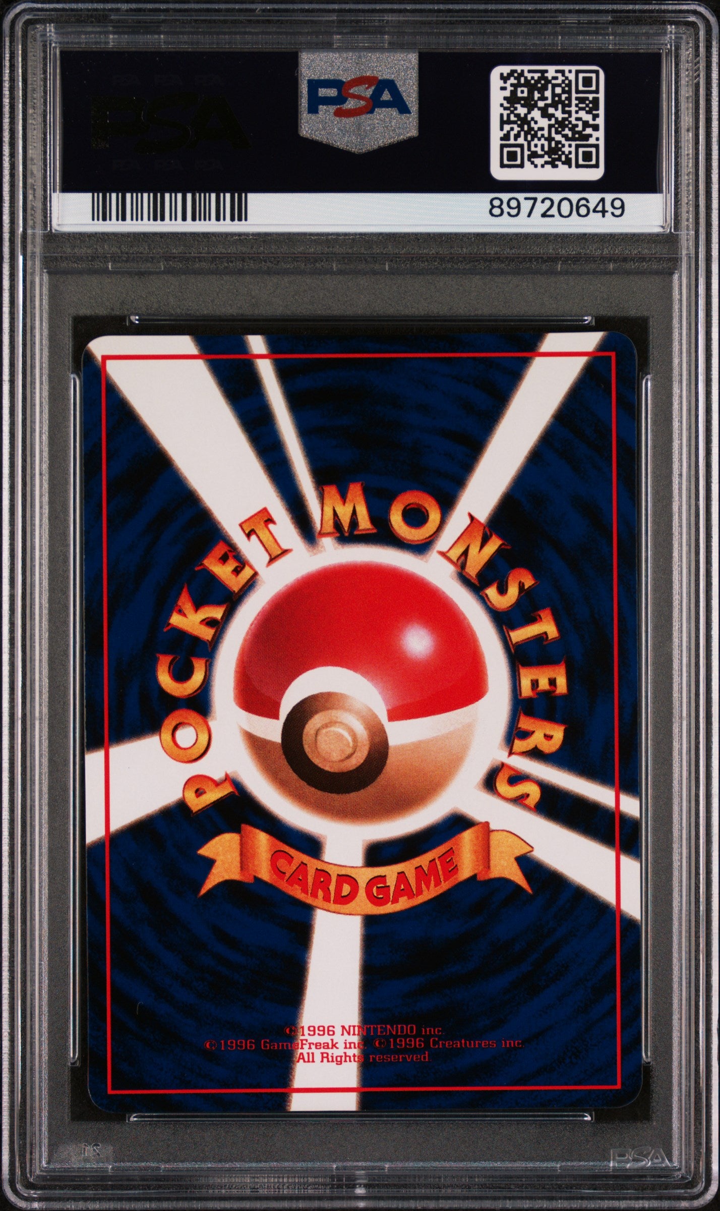 1998 Pokemon Japanese Vending #37 Vulpix Series Iii PSA 9