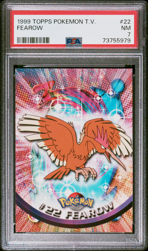 1999 Topps Pokemon Tv #22 Fearow PSA 7