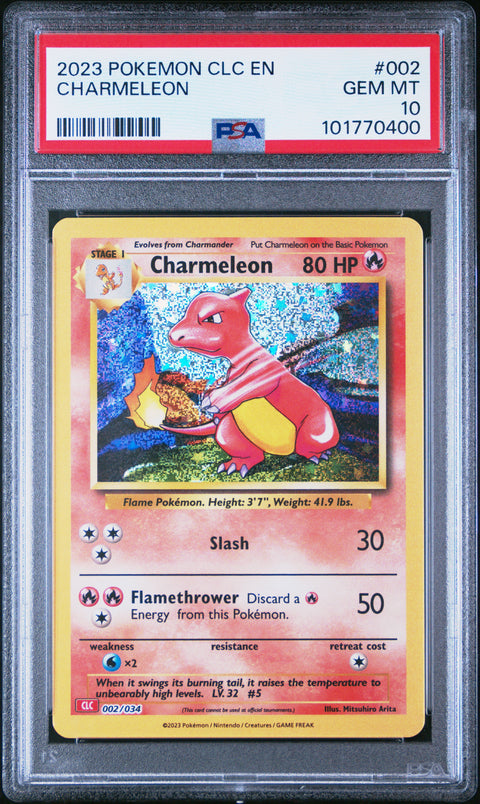 2023 Pokemon Clc- Charizard & Ho-Oh Ex Deck #002 Charmeleon PSA 10