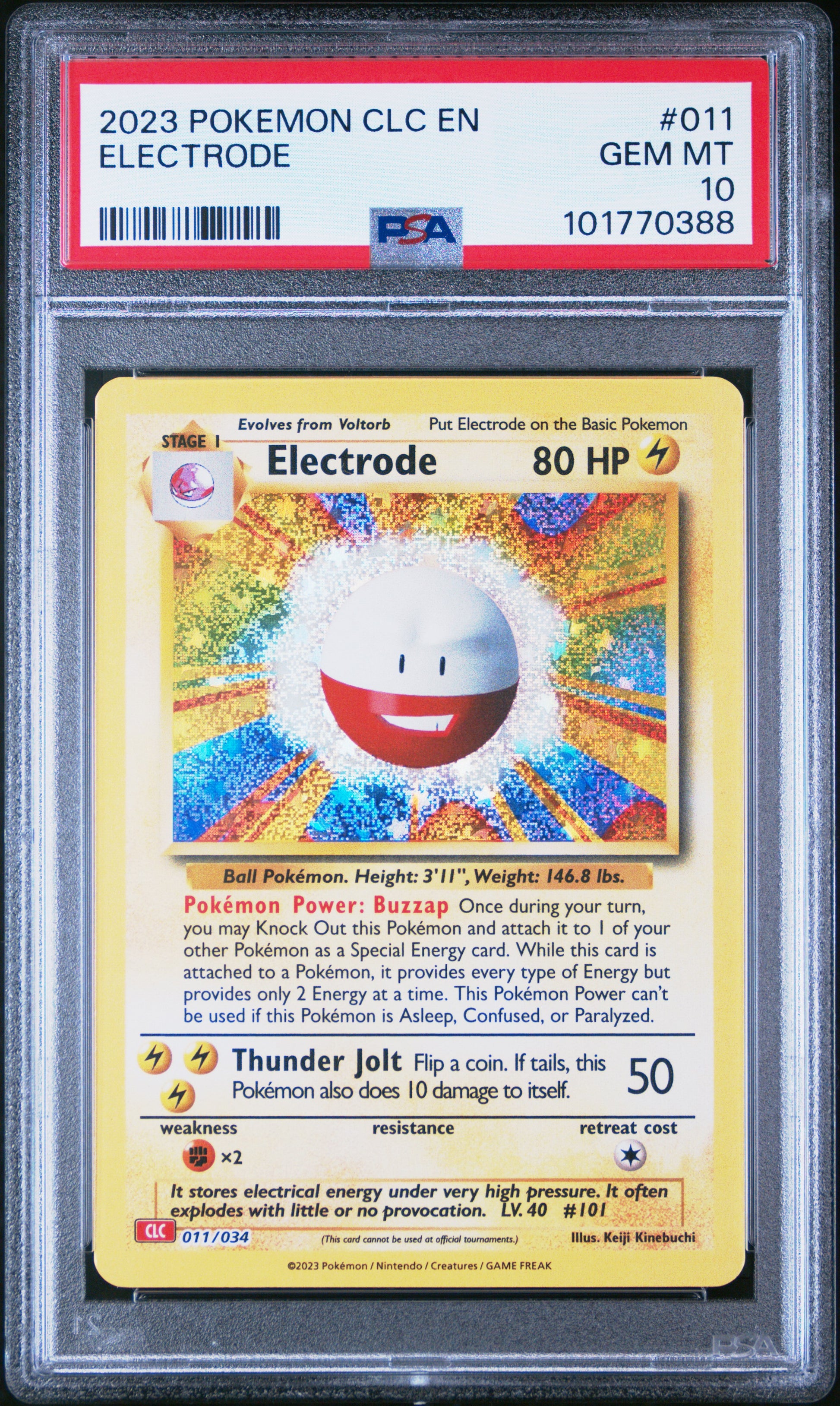 2023 Pokemon Clc-TCG Classic Charizard & Ho-Oh Ex Deck #011 Electrode PSA 10