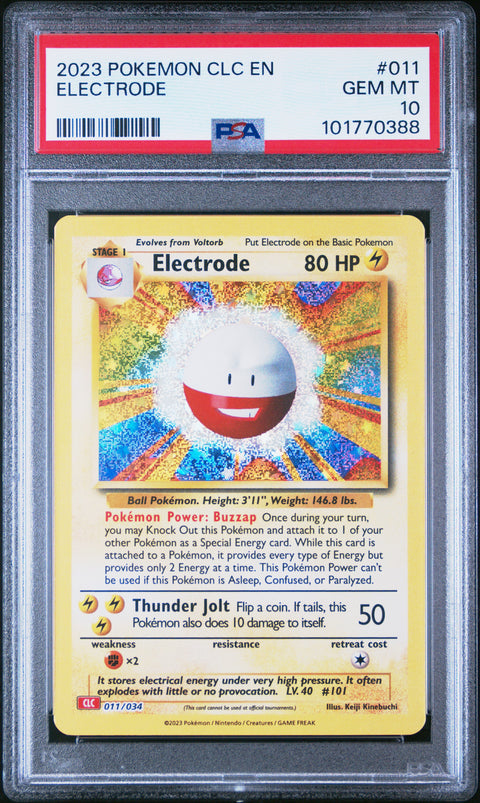 2023 Pokemon Clc-TCG Classic Charizard & Ho-Oh Ex Deck #011 Electrode PSA 10