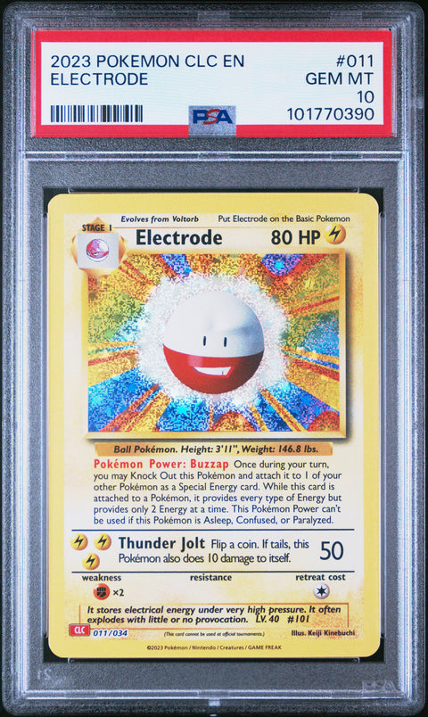2023 Pokemon Clc-TCG Classic Charizard & Ho-Oh Ex Deck #011 Electrode PSA 10