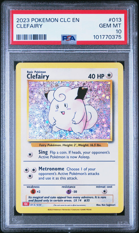 2023 Pokemon Clc-TCG Classic Charizard & Ho-Oh Ex Deck #013 Clefairy PSA 10