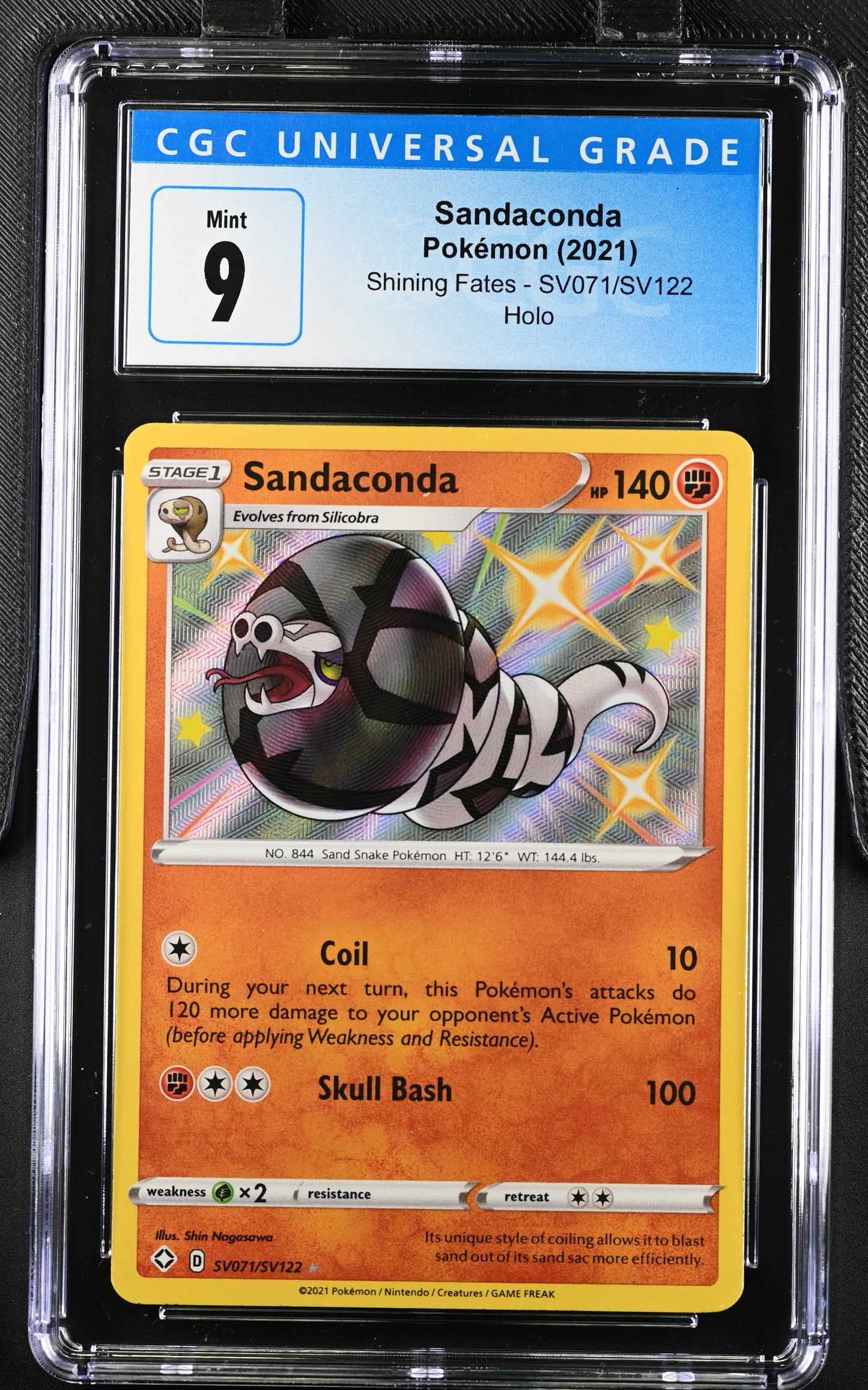 2021 Shining Fates #SV071/SV122 Sandaconda CGC 9
