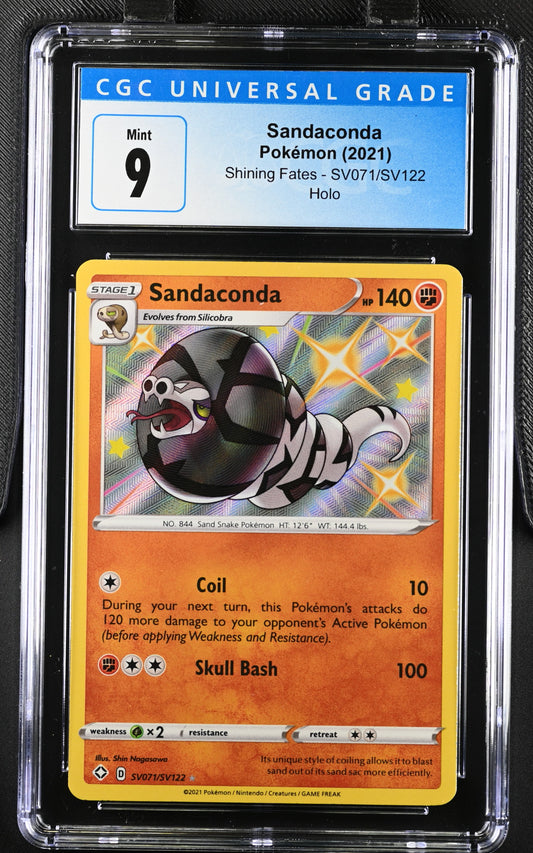 2021 Shining Fates #SV071/SV122 Sandaconda CGC 9