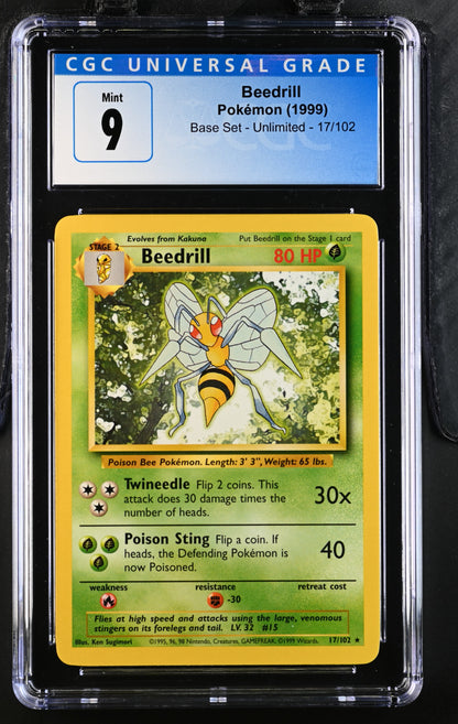 1999 Base Set #17/102 Beedrill CGC 9