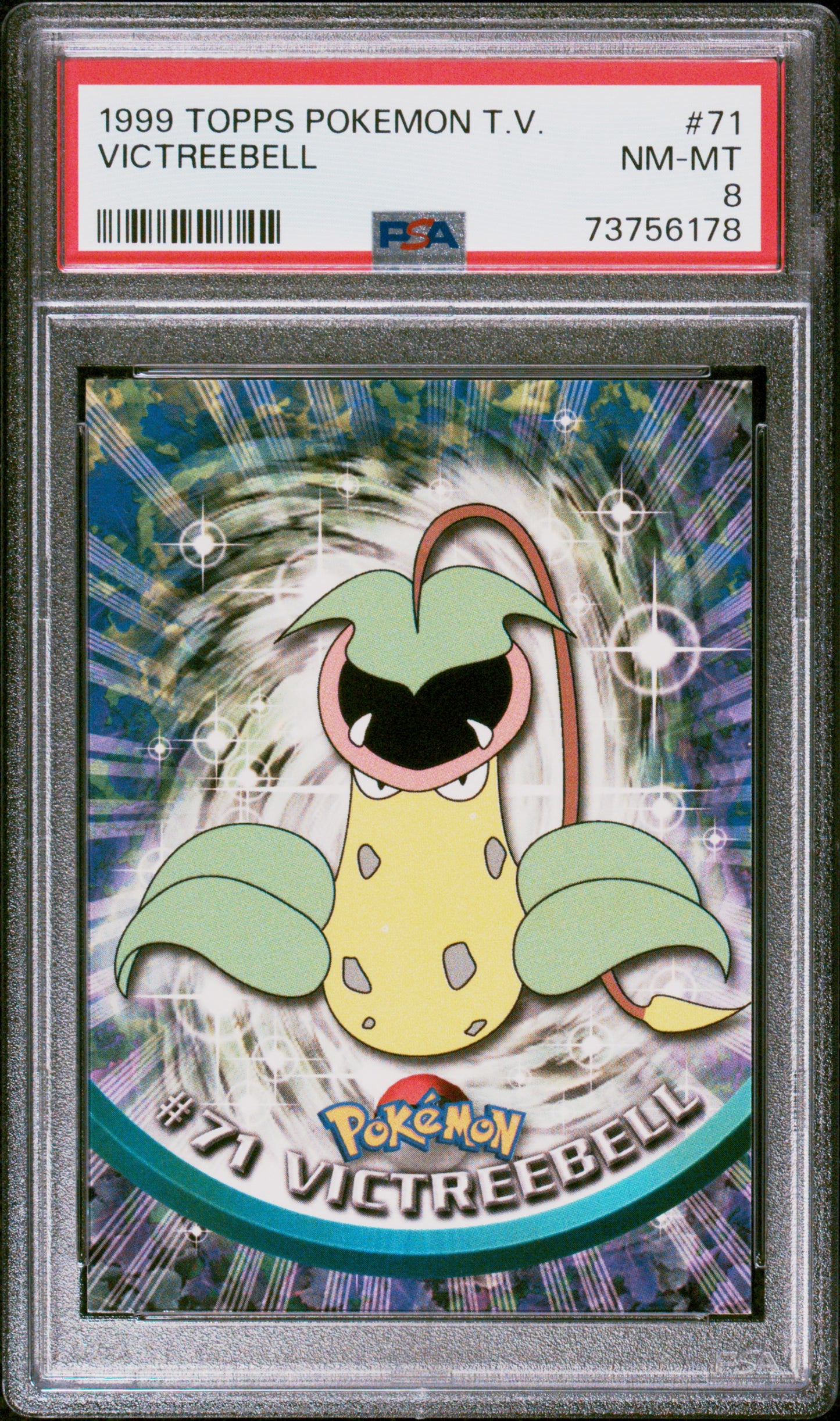 1999 Topps Pokemon Tv #71 Victreebell PSA 8