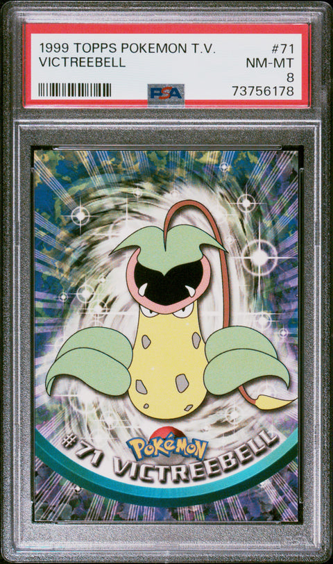 1999 Topps Pokemon Tv #71 Victreebell PSA 8