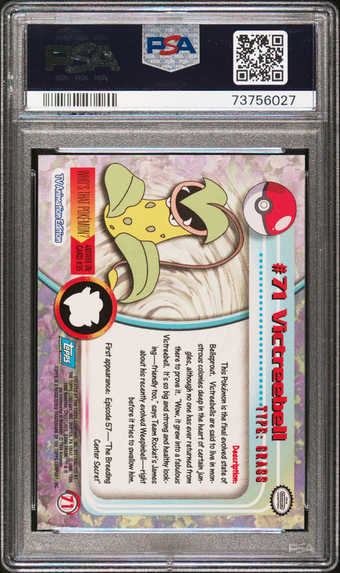 1999 Topps Pokemon Tv #71 Victreebell PSA 10